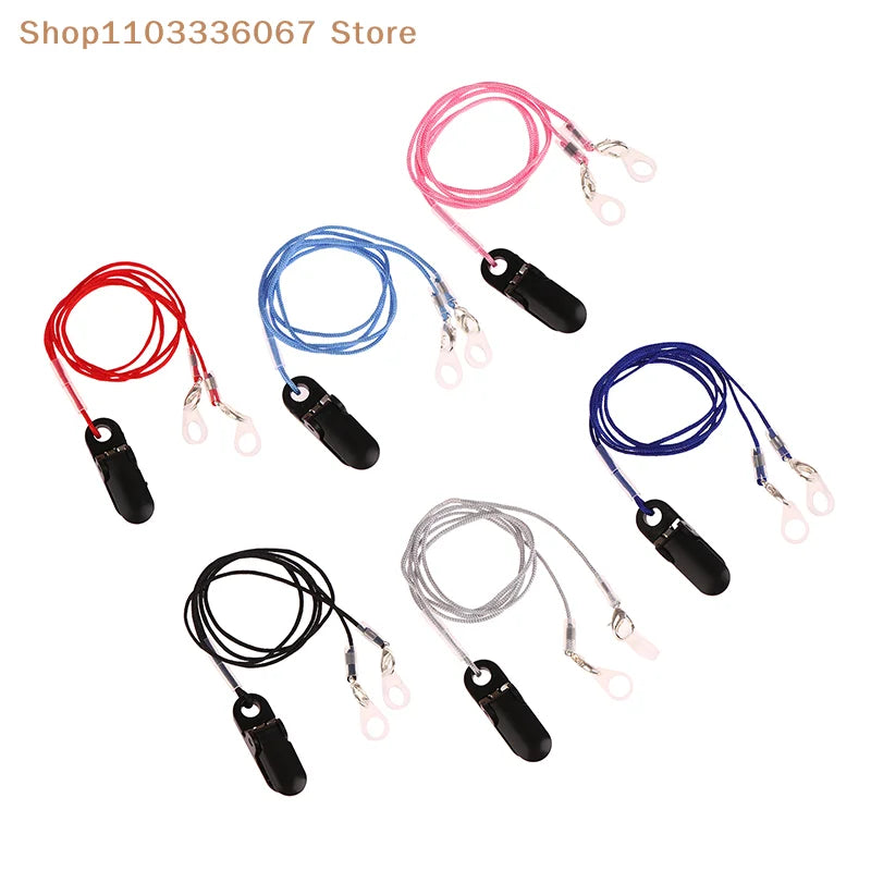 Hearing Aids Clip Holder Transparent 2 Rings Anti-Lost Lanyard Safety Behind The Ear Hearing Aids Accessory For Children Adult