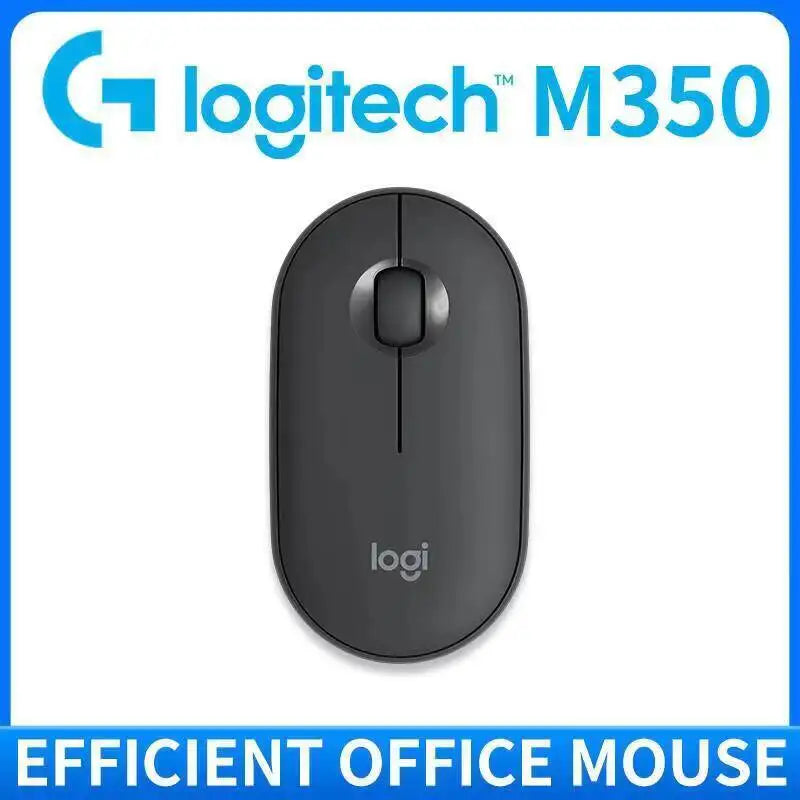 Logitech M350 POP Wireless Mouse Dual Mode Bluetooth 2.4Ghz Silent Click 18-Month Battery For PC Laptop Travel Office