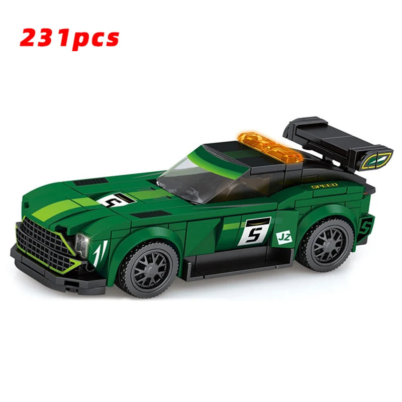 City Speed Racing MOC Car Sports Building Blocks Bricks Classic Rally sport Super Racer Vehicles Christmas gift Technical toys