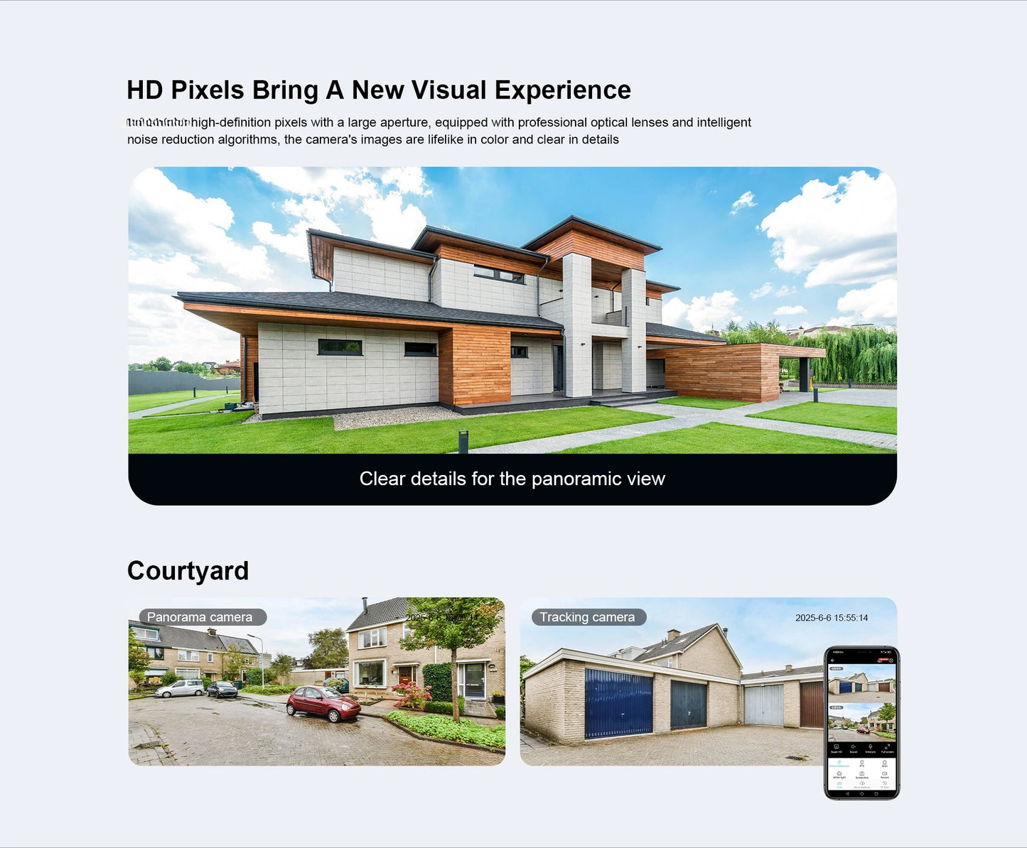 Kamera uliczna OKAM PRO 2w1, HD 6MP, Wi-Fi, CCTV, dwuobiektywowa kamera zewnętrzna, wodoodporna, śledzenie ruchu, noktowizor, PTZ