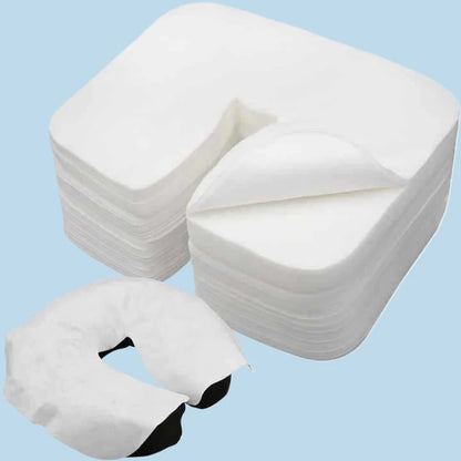100/200Pcs SPA Face Massage Pad Beauty Salon Massage Headrest Pad Disposable Cotton Pillow Towel Cover Face Skin Care Tool
