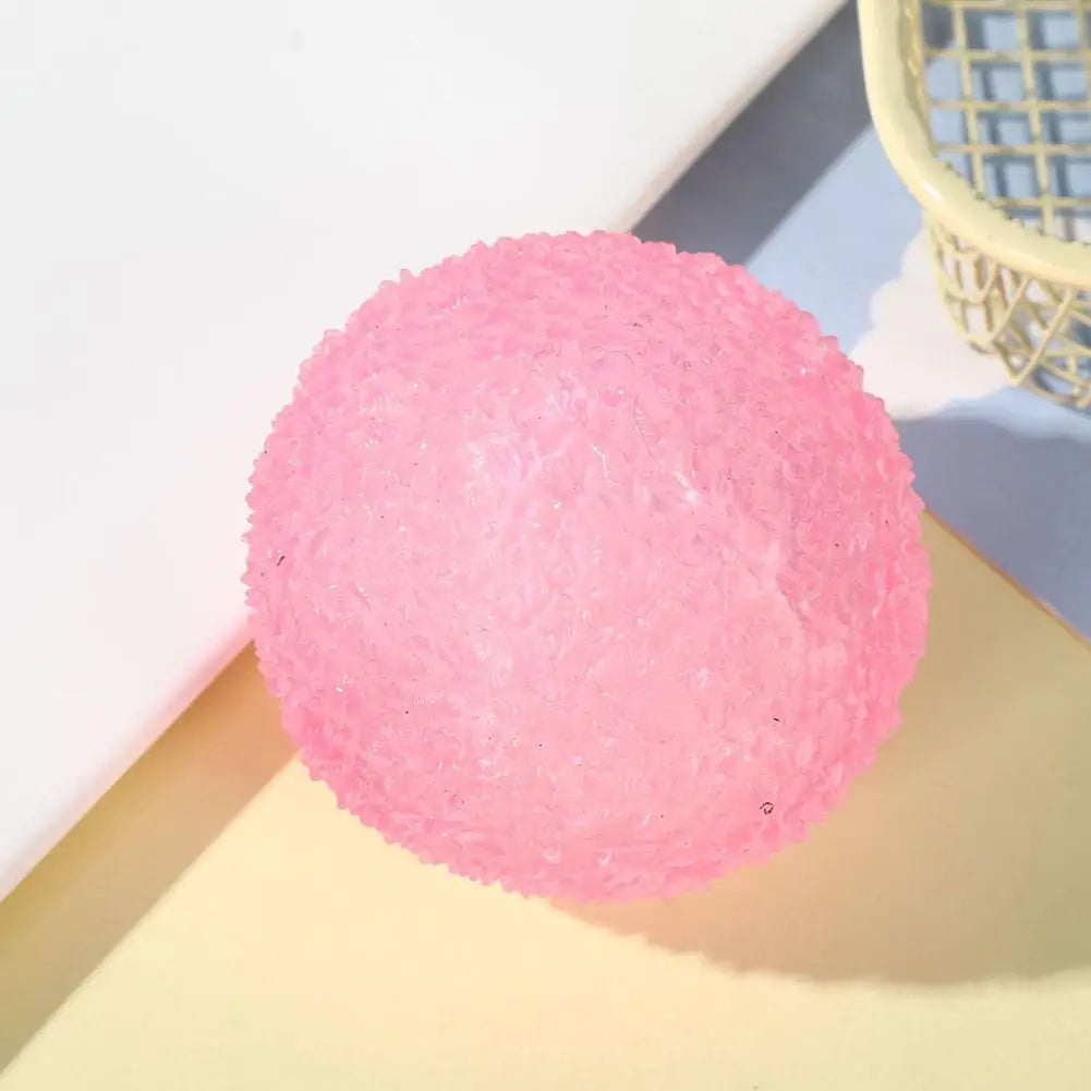 2.8in Handcrafted Bayberry Shapeable Stress Ball - Non-Rebound Squishy Toy, ASMR Slushy Feel, Anti-Stress Fidget