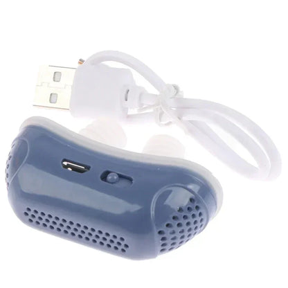 Electric Anti Snore Device Anti-Snoring Stopper Anti Snore Nose Clip Sleep Aid Care Better Breath Aid Sleepping Ventilator
