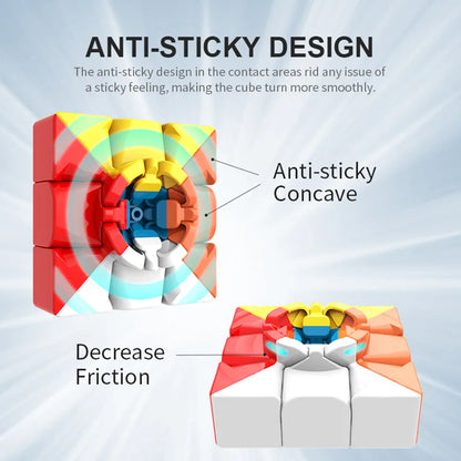 MoYu MeiLong 3x3x3 Stickerless Magic Cubes Speed Puzzle Cubo Magico Adult Toys Game Birthday Christmas Gifts For Children
