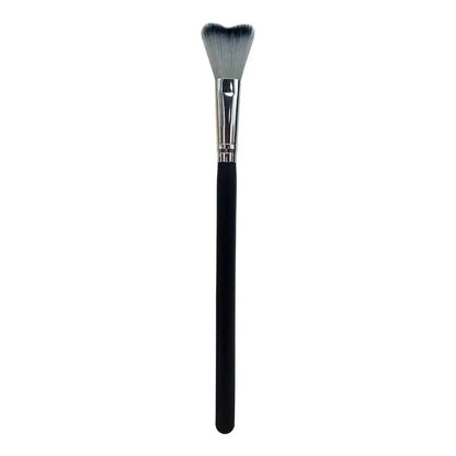 1Pc Curved Lash Shampoo Brush - Soft Bristle For Eyelash Extension Cleansing Makeup Removal Bath Swoop Beauty Tool