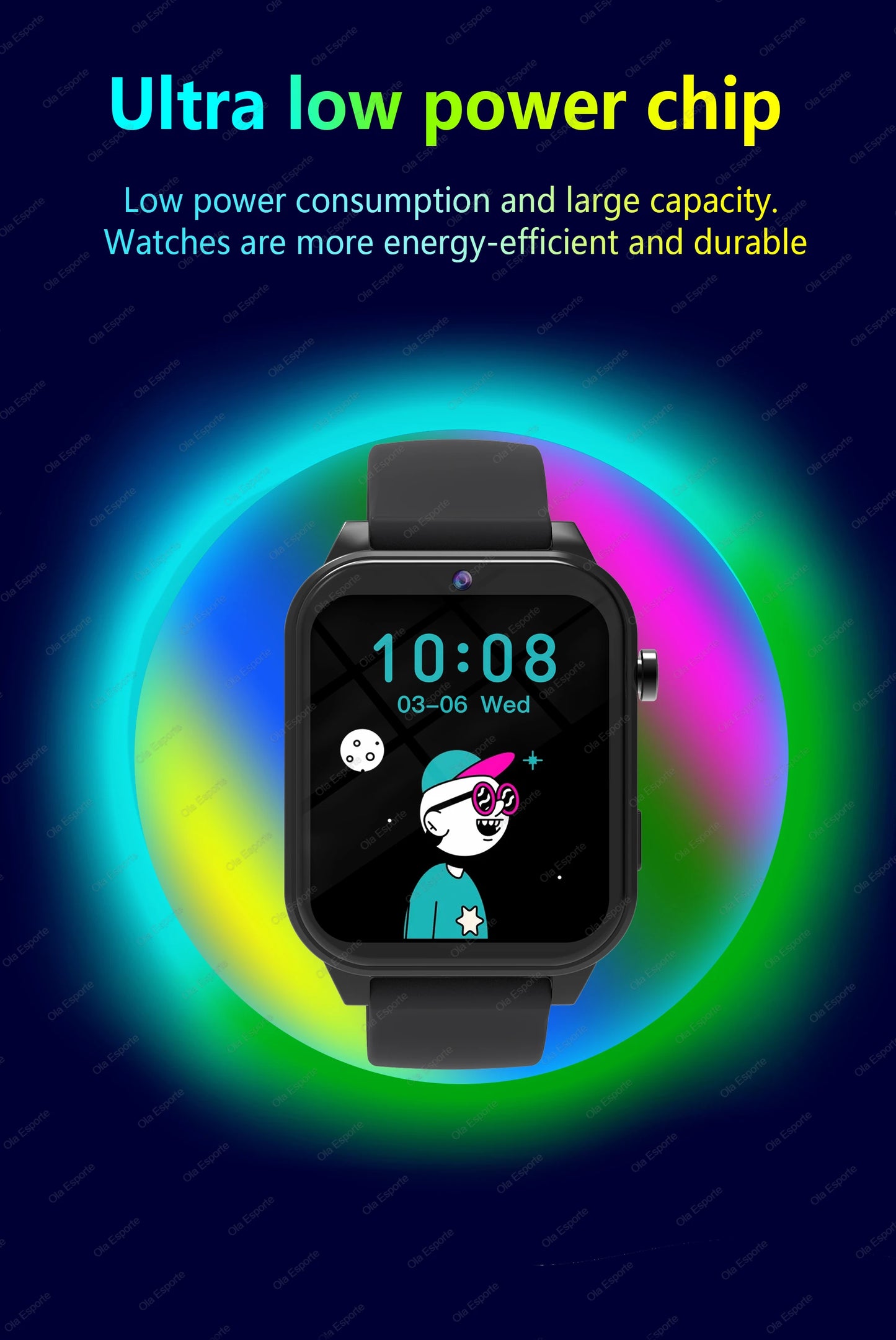 Children's Wristwatch 18 Games Kids Smart Watch Pedometer Tracker Time Display Sleep Calculator Stopwatch Flashlight Smartwatch