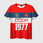 Retro Soviet CCCP 3D Print Sport Moisture-wicking Breathable Men T-shirt Harajuku Street Casual Trend Daily Comfort Short-sleeve