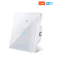 WiFi Smart Switch EU Light Wall Touch Switch 220V No Need Neutral Wire Tuya Smart Life Work with Alexa Google Home 1/2/3Gang