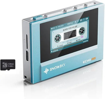 SnowSky/FiiO Echo Mini HiFi Bluetooth MP3 Pure Music Player, 15 godzin odtwarzania, wyjście słuchawkowe 3,5 mm/4,4 mm
