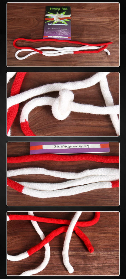 cotton hand-woven soft rope Acrobatic Knot By Daryl Jumping Knot Of Pakistan Carrick-Bend  Rope Stage Magic Tricks Gimmick Ind