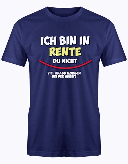 Ich Bin in Rente Du Nicht Rentner T-Shirt Funny Pattern Print Tees Summer Fashion Casual Comfortable Soft Cotton Short-sleev Top
