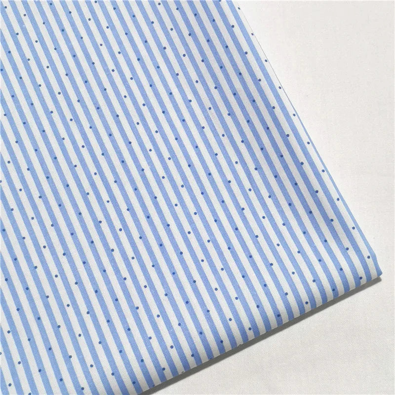 160x50cm Dot Stripe Twill Cotton Sewing Fabric Making Bedding Clothing Handmade Decorative Patch Sewing Cloth