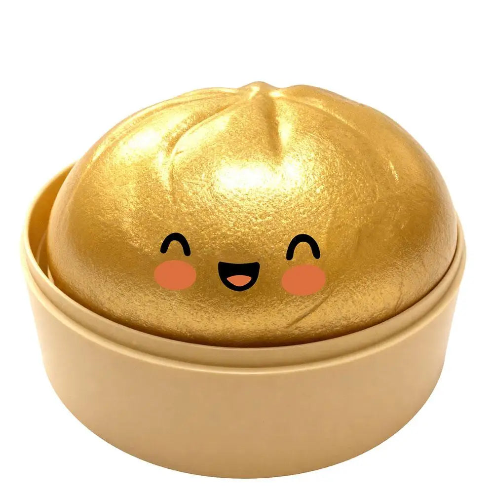 Rainbow Dumpling Squishes Stress Ball Reusable Low Rebound Decompression Toy Soft Dough Ball for Adults & Kids