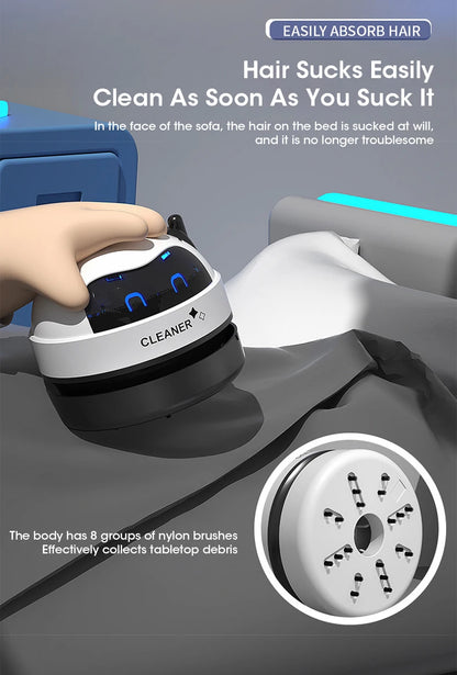 Mini Desk Dust Vacuum Cleaner Portable Vacuum Cleaner DetachableNozzle Wireless Table Dust Removal Cleaning Brush Cleaning Tools