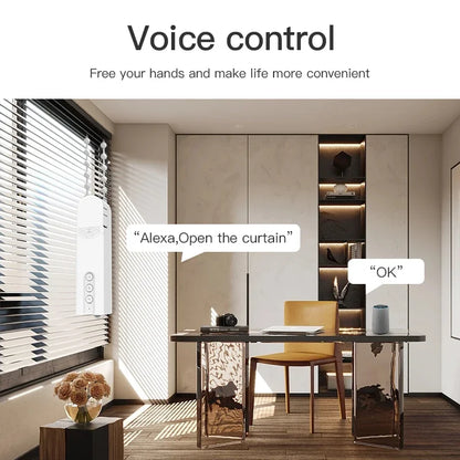 Tuya Zigbee Smart Motorised Blind Automatic Electric Roller Shutter Shadows Robot Driver Google Home Yandex Alice Alexa Voice