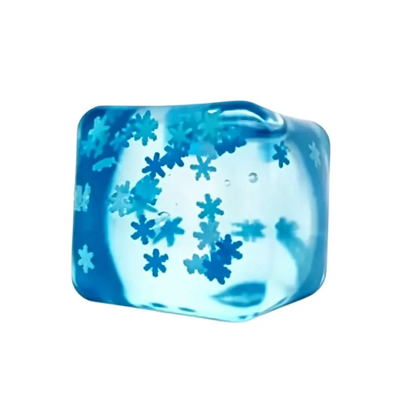 Snowflake Ice Cube Squishy Toys Small Ice Cubes Anti-Stress Colorful Squeeze Toy Super Slow Rebound for Adults Party Favors Gift