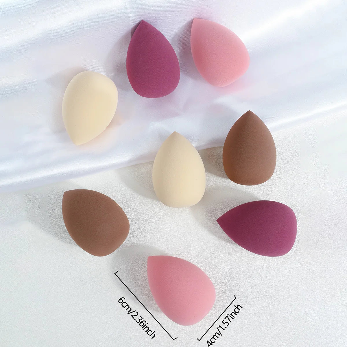 8Pcs Beauty Egg Makeup Sponge Blenders Beauty Sponges Foundation Applicator