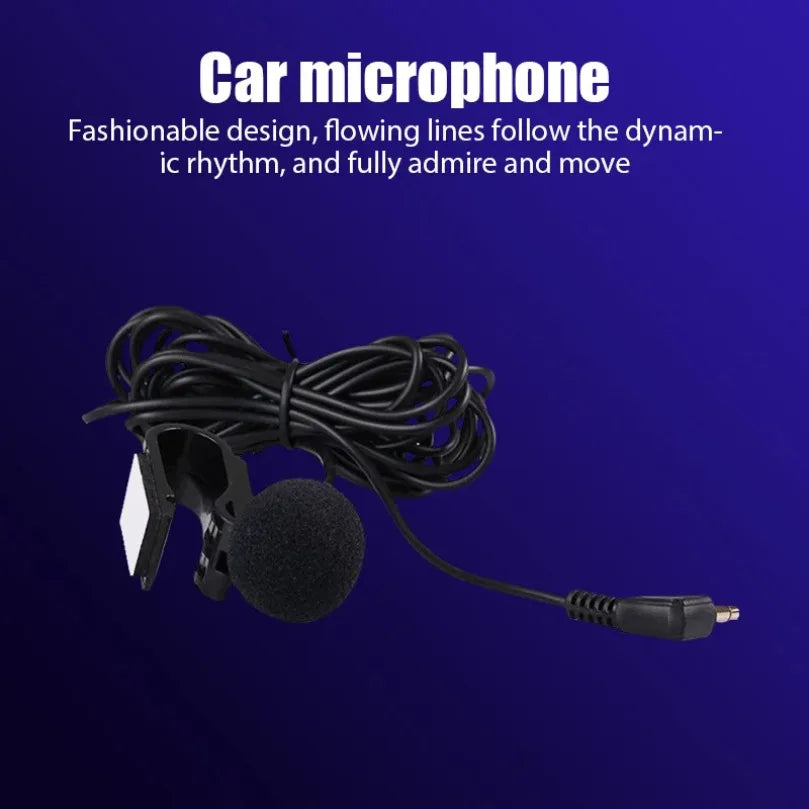 Car Microphone Micro Car Radio 3.5mm Jack Mic Stereo Mini Wired External Microphone For Auto Dvd Radio 3m Long Mini Microfono