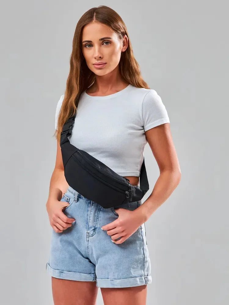 New Fashion Chest Bag For Men Black Waist Bag High Quality Women Shoulder Bag Multifunction Male Fanny Pack Crossbody Small Bag