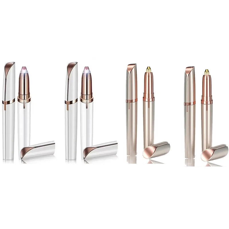 1-4Pcs Electric Eyebrow Trimmer Security Hair Removal Eye Brow Epilator USB Charger Mini Shaper Shaver Hair Removal Beauty