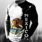 Fashion Mexican Flag T-Shirts Mexico 3D Print Men Woman Long Sleeve T Shirt Streetwear Oversized Harajuku Kids Tees Top Clothing