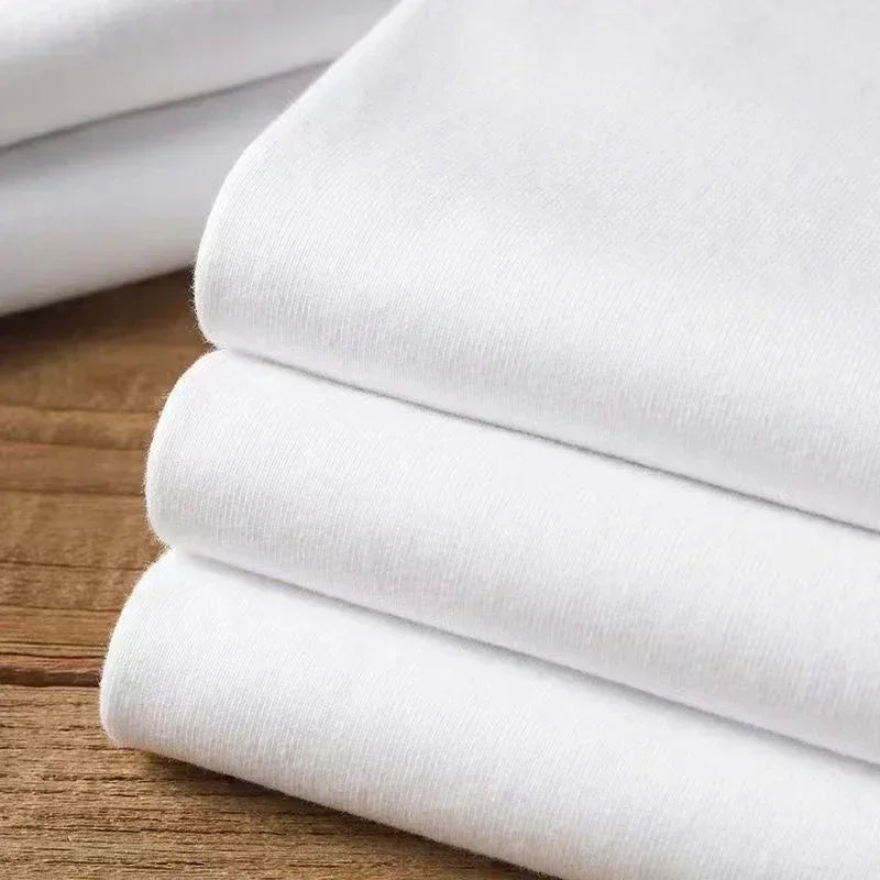 Summer Male Casual White T Shirt Minimalist Cheers Clinking Champagne Cups Print Soft Cotton Short Sleeve Celebration Top