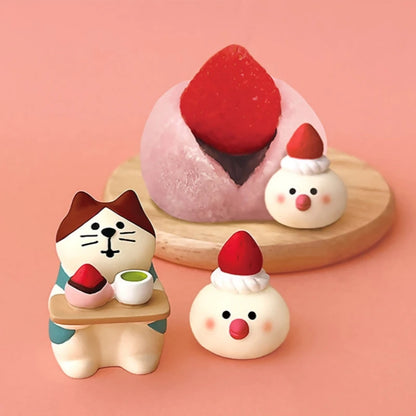 Sakura Series Miniature Zakka Japanese Style Cute Handmade Cat Rabbit Bird Figurines Resin Ornament Desktop Car Home Decor Gifts