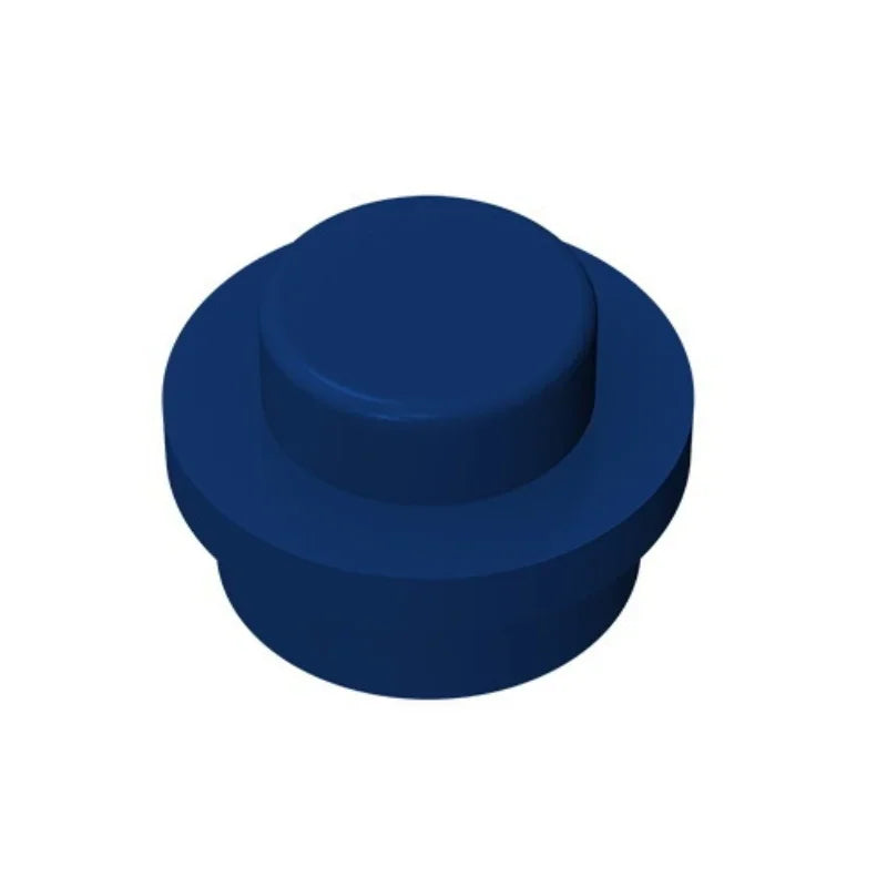 100PCS PLATE 1X1 ROUND Compatible With 4073 Round & Angles MOC Self-Locking Bricks Building Blocks Toys Accessories