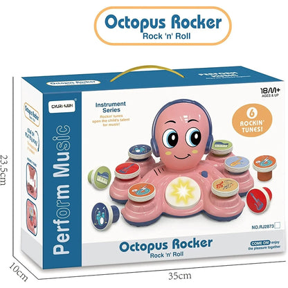 Baby Musical Toys Learning Toys for Toddlers Octopus Music Toys Preschooler Musical Educational Instruments Toy for Birthday