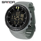 SANDA New 6256 Men's Electronic Watch Large Dial Outdoor Waterproof Sports Watch Night Light Alarm Clock Multi functional Watch