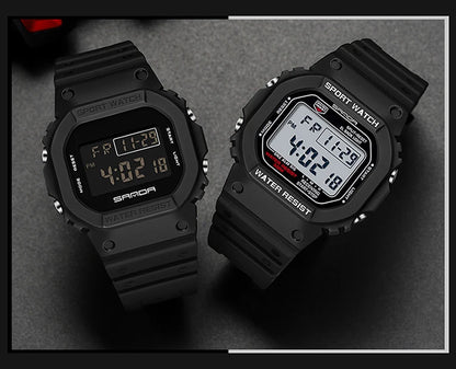 SANDA Fashion Top Brand G Style Digital Men's Watch Luxury Military Sport Waterproof Alarm Stopwatch Clock Men Relogio Masculino