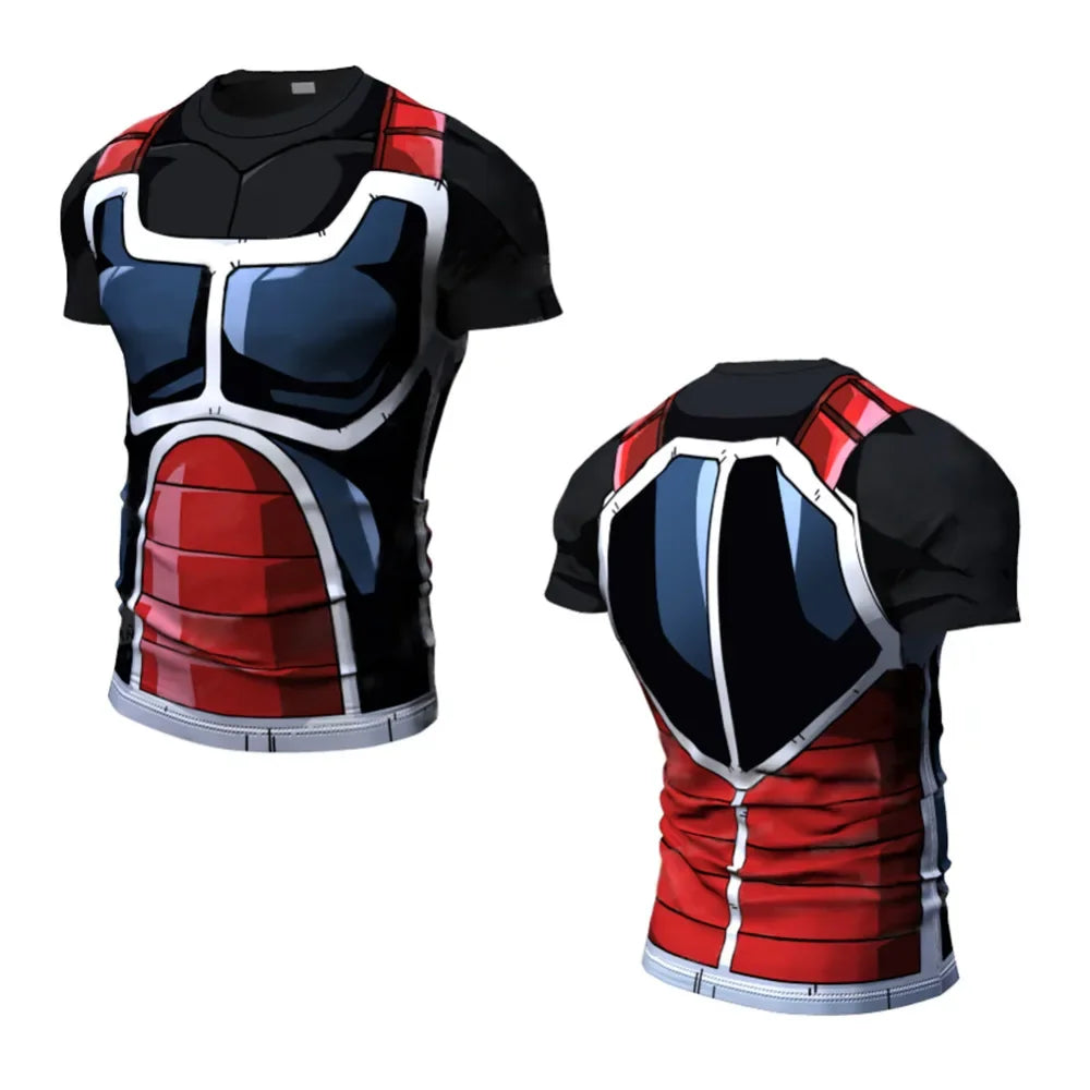 New Cosplay Printed Clothing Fitness Running T shirt Men O-Neck Cartoon Bodybuilding Sport Shirts Tops Gym Men T shirt