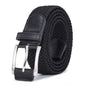Casual Men's And Women's Woven Elastic Belt Outdoor Sports Stretch Jeans Designer Fashion Accessory for Men And Women