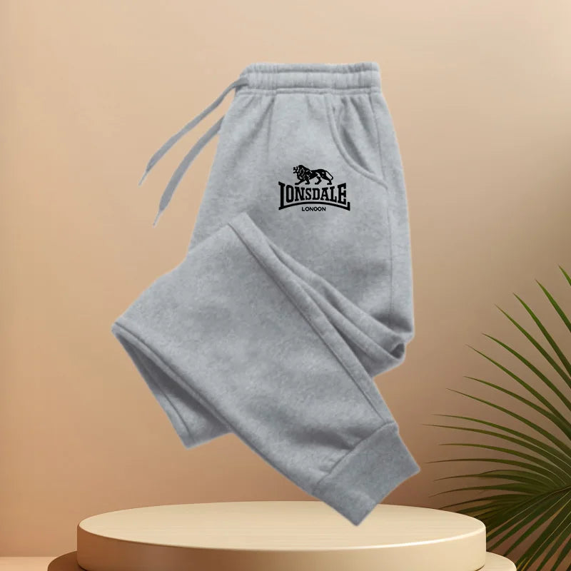 Modern Fit Jogger Sweatpants for Men Elastic Waist, Sports Tapered Trousers Great Street Gym Daily Wear