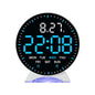Digital Alarm Clock Week Date Second Hand Display Mood Light Dual Alarm Auto Dimmable Snooze Table Clock 12/24H DST LED Clock