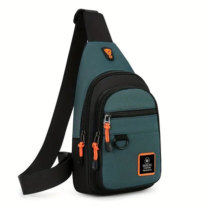 Men's leisure outdoor hiking bike shoulder bag, waterproof sports crossbody bag, travel backpack, men's chest bag, shoulder bag