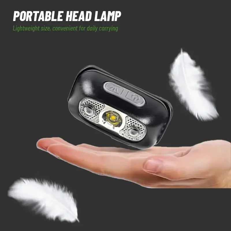 500 Lumen USB Rechargeable Headlamp Motion Sensor Bright LED Running Fishing Flash Head lamp Headlight Infrared Sensor Light