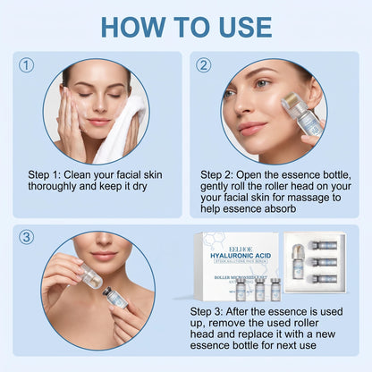 0.25mm Niacinamide Microneedle Serum Facial Serum Kit Roller Massage Design Home Beauty Refreshing Gentle Non-Irritating 30ml