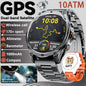 2026 New Military grade GPS Smart Watch Built-in Dual-band AGPS path 10ATM Waterproof Compass 1000mAh 170+Sports Smart Watch men