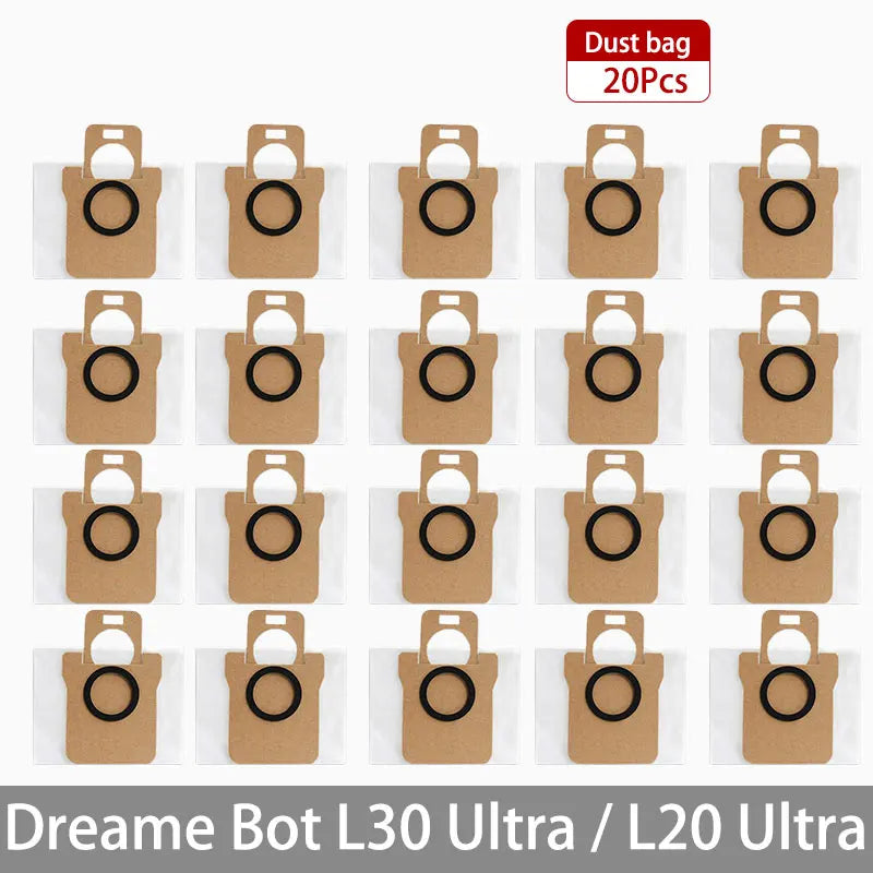 Dreame Bot L30 Ultra L20 Ultra Robot Vacuum Spare Parts Consumables Main Side Brush Hepa Filter Mop Cloth Dust Bag Accessories