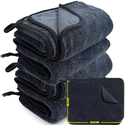 Car Wash Towels 600GSM Premium Car Care Wash Towel Ultra-Absorbent Drying Cloth Microfiber Car Cleaning Towel for Detailing Care
