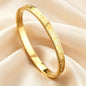5pcs/Set Minimalist Elegant Luxury Sparkling Bangle Bracelets High-End Titanium Steel Bracelets For Women