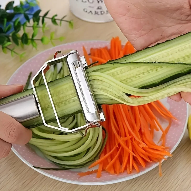 Stainless Steel Vegetable Peeler Multi Function Fruit Peeling Tool Potato Carrot Cucumber Shredder Kitchen Cooking Gadget