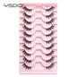 Lashes 3/10 Pairs Half Lashes Cat Eye Natural Long Lashes 3D Mink Eyelashes Full Strip Lashes Makeup Extension Tools