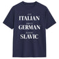 Men Cute Eat Italian Drive German Marry Slavic Humor Saying T Shirts Cotton Men's Clothing Women Vintage 2026 Summer T Shirt