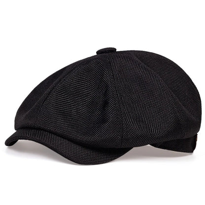 Nowa męska kaszkietówka na wiosnę lato, cienki, retro beret, dziki codzienny kapelusz, unisex ośmiokątna czapka, modne czapki hiphopowe, gorras