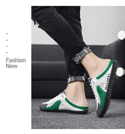 Brand protection  new men's lightweight non-slip breathable wear-resistant running sports fashion versatile casual shoes