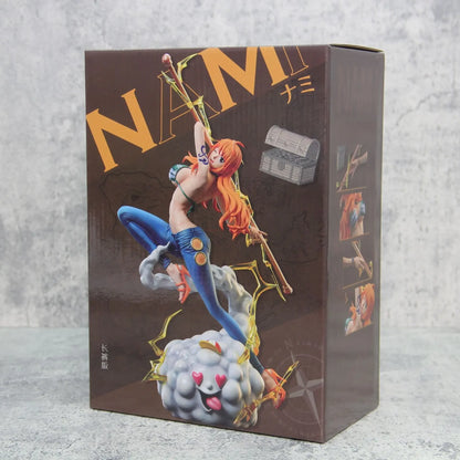 In stock 30cm One Piece Anime Figure Nami Action Figurine Hentai Pvc Statue Model Room Collection Decoration Toys Ornaments Gift