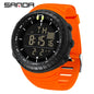 SANDA New 6256 Men's Electronic Watch Large Dial Outdoor Waterproof Sports Watch Night Light Alarm Clock Multi functional Watch