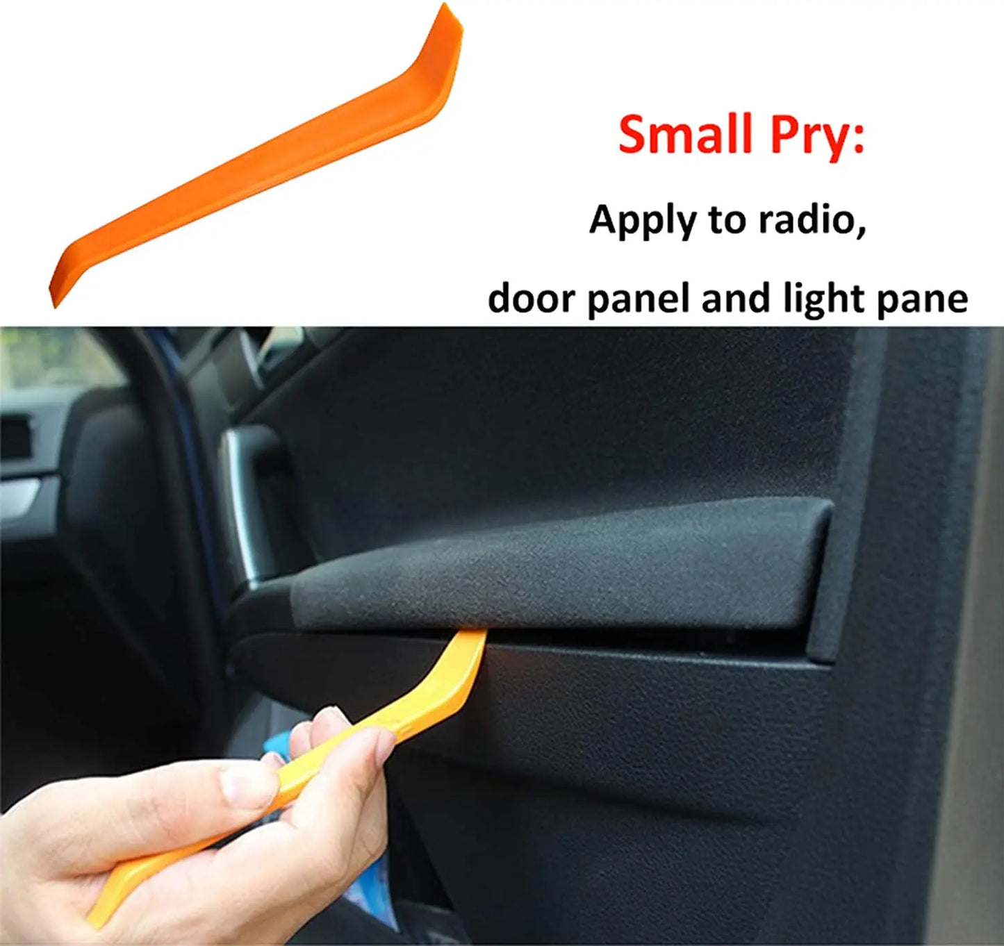 4Pcs Car Audio Disassembly Tool Plastic Pry Bar Door Panel Disassembly Pry Panel Interior Clip Rocker Crowbar